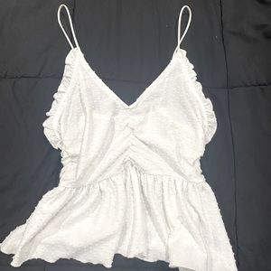 Urban Outfitters White Butterfly Top